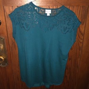 Lace yoke top